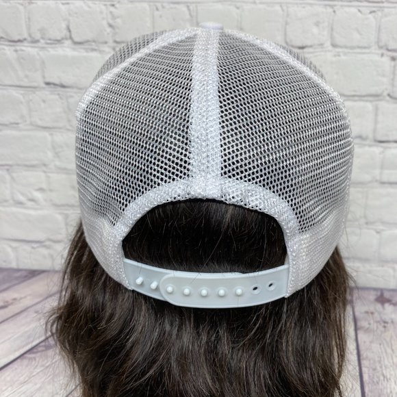 Vintage Trucker Oilfield Hat Mesh Cap Leaf White Capping 10 Year Syncrude Canada - Picture 3 of 10